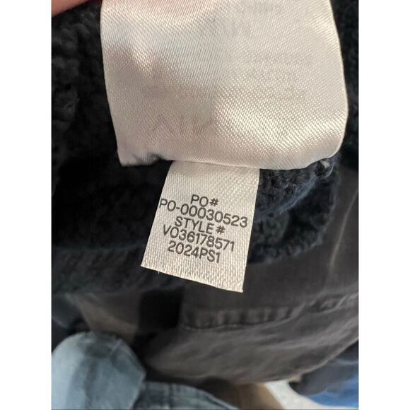 Vince Women's Midnight Blue Cotton Blend Mockneck Pullover Sweater Medium NWOT - Picture 9 of 10